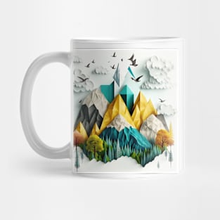 Origami mountains Mug